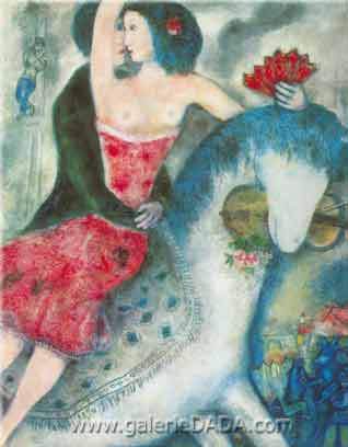 Marc Chagall, Equestrienne Fine Art Reproduction Oil Painting