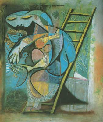 Pablo Picasso, Woman with Pigeons Fine Art Reproduction Oil Painting