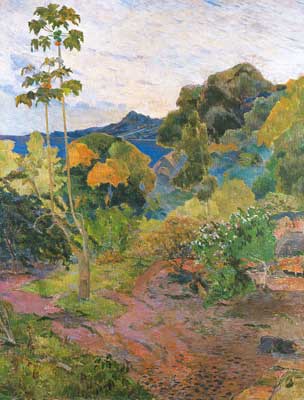 Paul Gauguin, Martinque Landscape Fine Art Reproduction Oil Painting