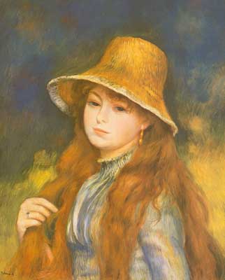 Girl with a Straw Hat