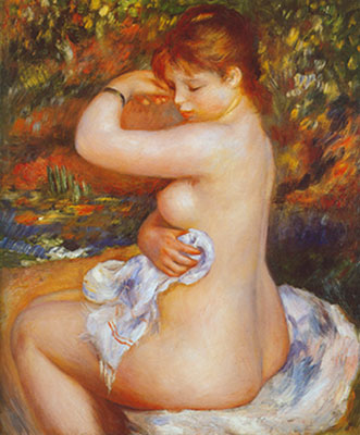 Pierre August Renoir, After the Bath Fine Art Reproduction Oil Painting