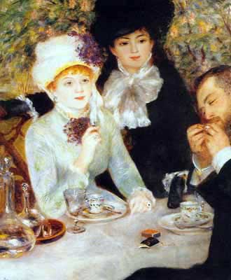 Pierre August Renoir, The End of the Luncheon Fine Art Reproduction Oil Painting