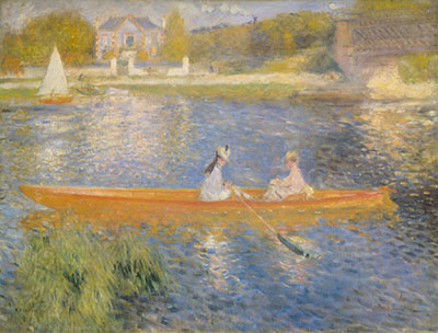 Pierre August Renoir, The Seine at Asnieres Fine Art Reproduction Oil Painting