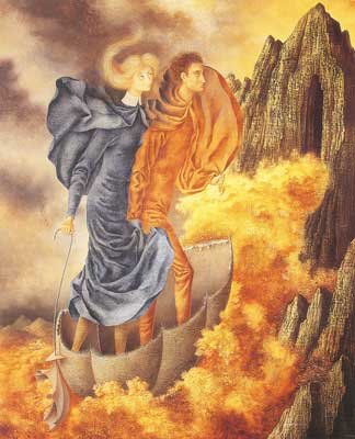 Remedios Varo, The Escape Fine Art Reproduction Oil Painting