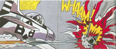 Roy Lichtenstein, Whaam! (2 panels) Fine Art Reproduction Oil Painting