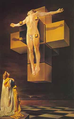 Salvador Dali, Crucifixion Fine Art Reproduction Oil Painting