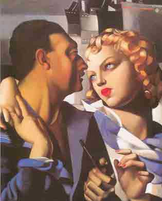 Tamara de Lempicka, Idyll Fine Art Reproduction Oil Painting