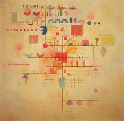 Vasilii Kandinsky, Gentle Ascent Fine Art Reproduction Oil Painting