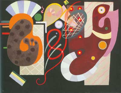 Vasilii Kandinsky, Red Knot Fine Art Reproduction Oil Painting