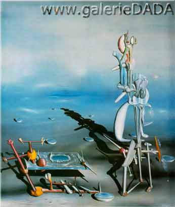 Yves Tanguy, The Hunted Sky Fine Art Reproduction Oil Painting