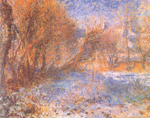 Pierre August Renoir, Snowy Landscape Fine Art Reproduction Oil Painting