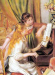 Pierre August Renoir, Young Girls at the Piano Fine Art Reproduction Oil Painting