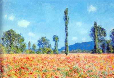 riproduzione-quadri-di Claude Monet Campo di papavero