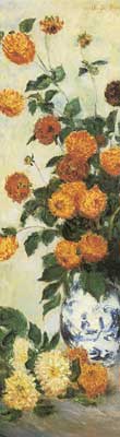 riproduzione-quadri-di Claude Monet Dahlias 2