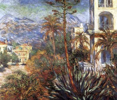 riproduzione-quadri-di Claude Monet Le Ville a Bordighera