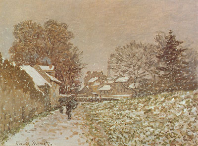 riproduzione-quadri-di Claude Monet Neve ad Argenteuil