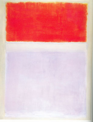 riproduzione-quadri-di Mark Rothko Arancio e lilla sopra l'Avorio