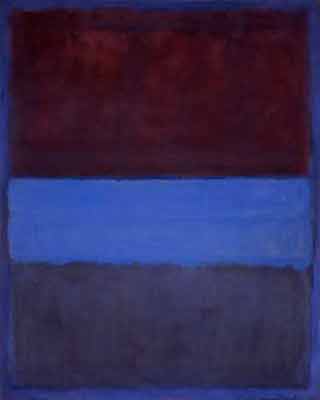 riproduzione-quadri-di Mark Rothko Numero 61 Brown, Blu, Brown su Blu