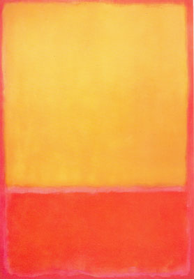 riproduzione-quadri-di Mark Rothko Ocra e Rosso su Rosso