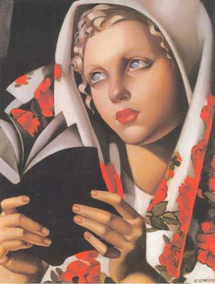 riproduzione-quadri-di Tamara de Lempicka La ragazza polacca