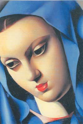 riproduzione-quadri-di Tamara de Lempicka La Vergine Blu