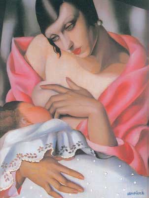 riproduzione-quadri-di Tamara de Lempicka Maternità