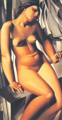 riproduzione-quadri-di Tamara de Lempicka Nudo con barche a vela