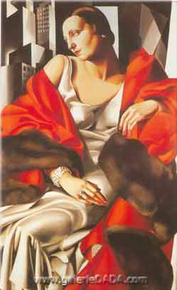 riproduzione-quadri-di Tamara de Lempicka Ritratto di Mde Boucard