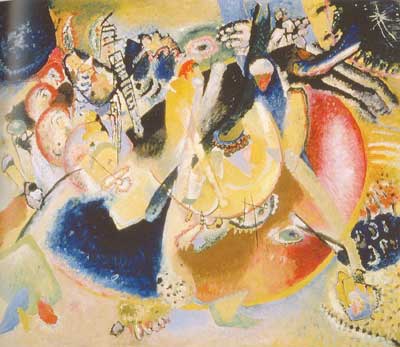 riproduzione-quadri-di Vasilii Kandinsky Improvvisazione di forme fredde