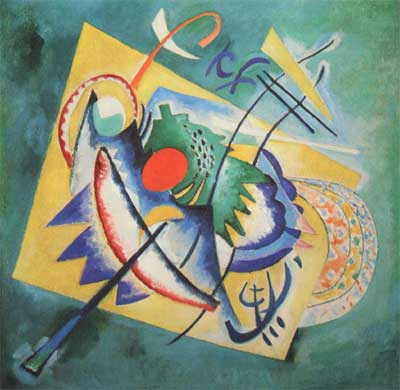 riproduzione-quadri-di Vasilii Kandinsky Ovale rosso