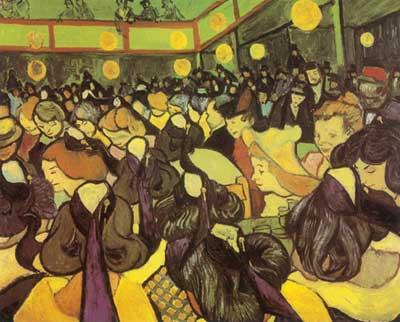 riproduzione-quadri-di Vincent Van Gogh La sala da ballo di Arles