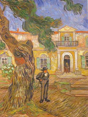 riproduzione-quadri-di Vincent Van Gogh Ospedale di San Paolo (spessa vernice Impasto)