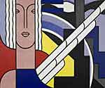 Riproduzione quadri di Roy Lichtenstein Pittura moderna con testa classic