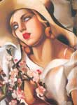 Riproduzione quadri di Tamara de Lempicka Il cappello di paglia