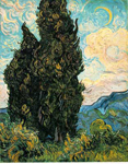 Riproduzione quadri di Vincent Van Gogh Cipressi